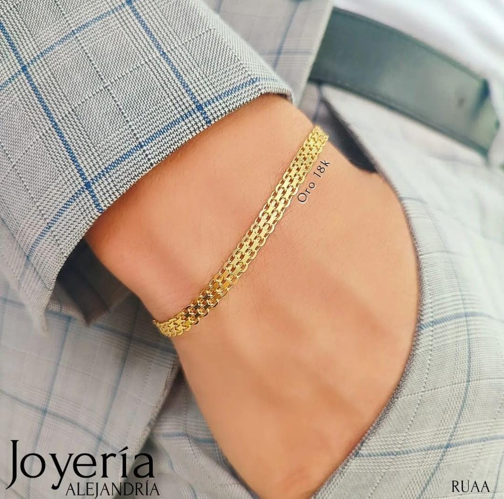 Pulsera Chinesca Caballero Oro 18k