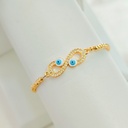 Pulsera Infinito Con Ojó Turco Covergold 