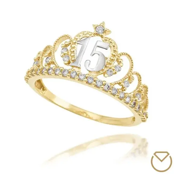 Anillo Quinceañera Oro 18k