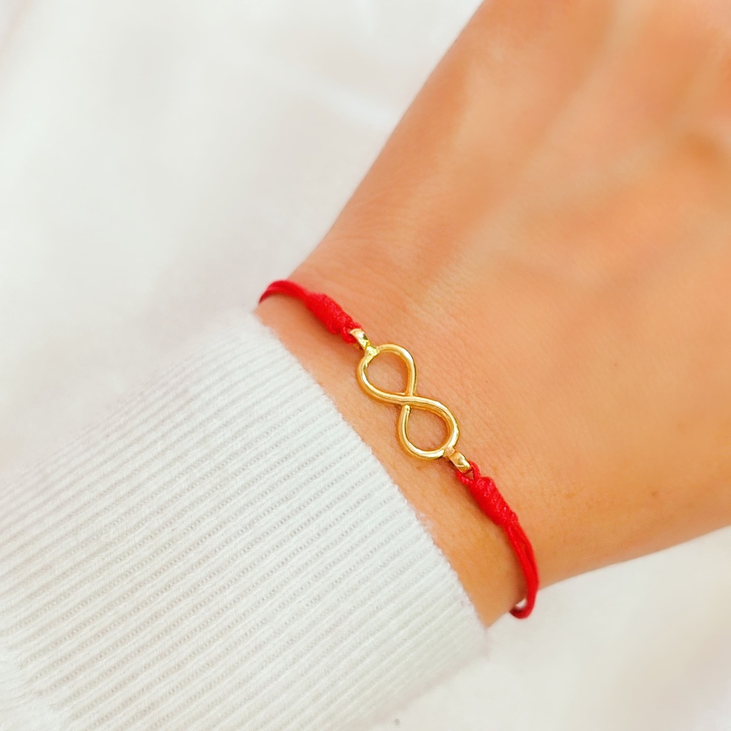 Pulsera Hilo Infinito Oro 18k 