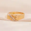 Anillo Sello Cuadrado Oro 18k