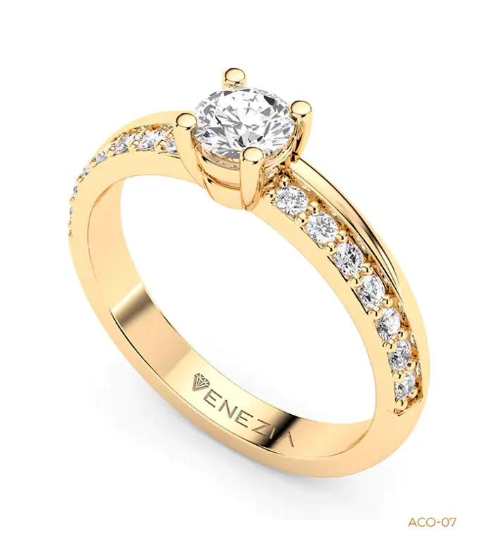 Anillo de Compromiso en Oro 18k