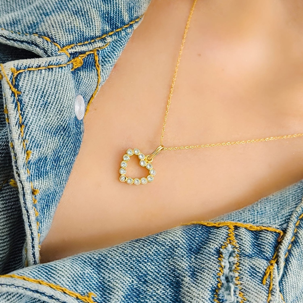 Dije Corazon Oro 18k