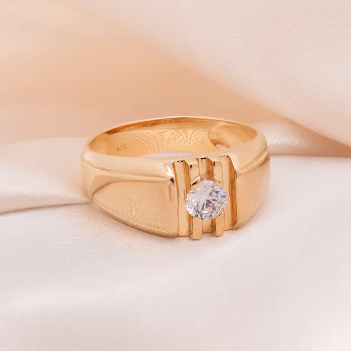 Anillo Solitario Oro 18k