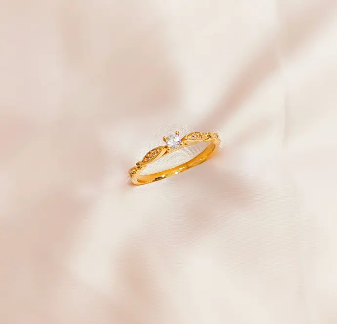 Anillo Solitario Oro 18k