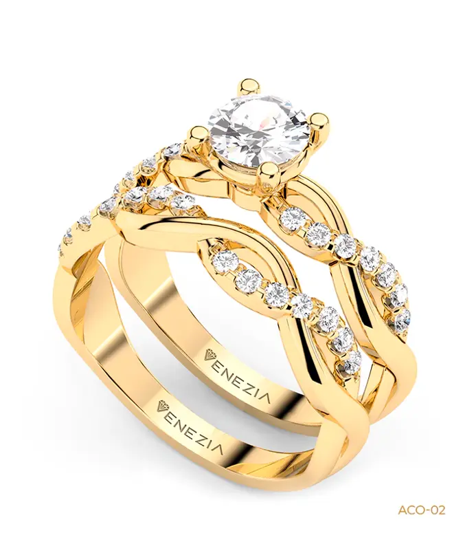 Anillo de Compromiso en Oro 18k