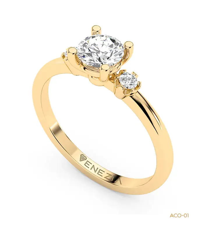 Anillo de Compromiso en Oro 18k