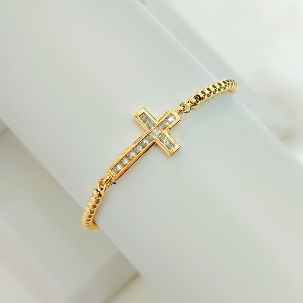 Pulsera Cruz Covergold  